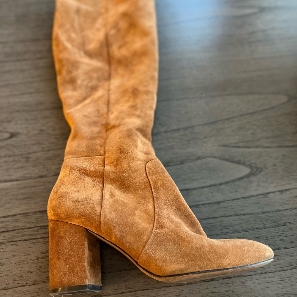 Suede Banana Republic knee high boots.